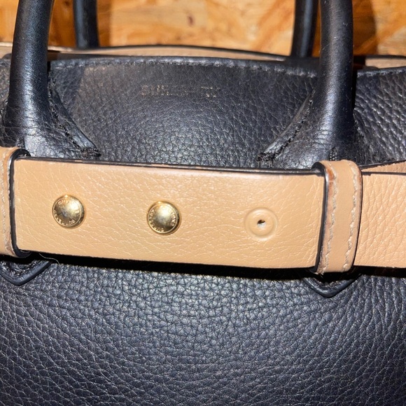 BURBERRY The Mini Leather Triple Stud Belt Bag In Black - Picture 4 of 15